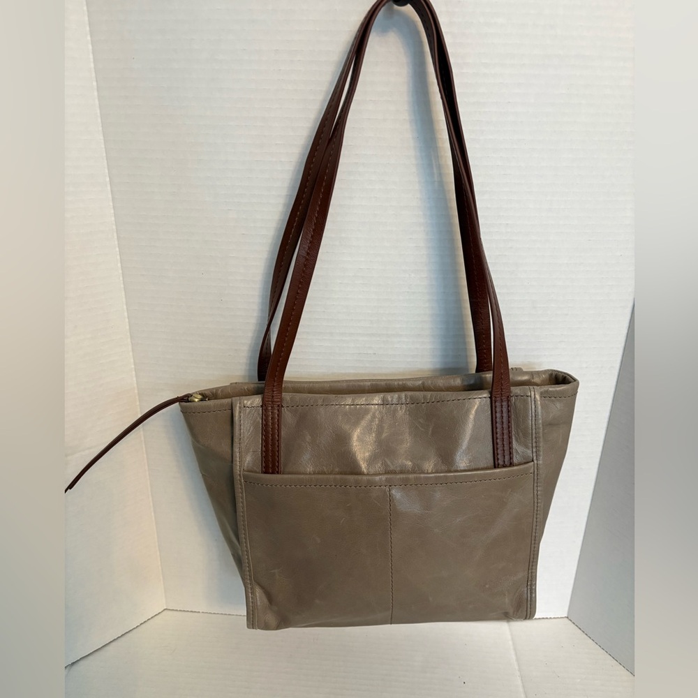 Elegant Brown Leather Tote Bag